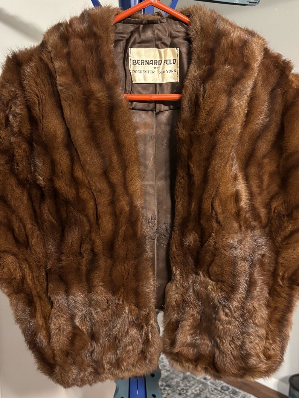 Bernard Held Brown Real Fur Jacket